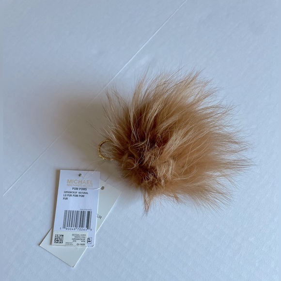 MICHAEL Michael Kors Accessories - Michael Michael Kors Fox Fur Pom Pom Fur keychain O/S.